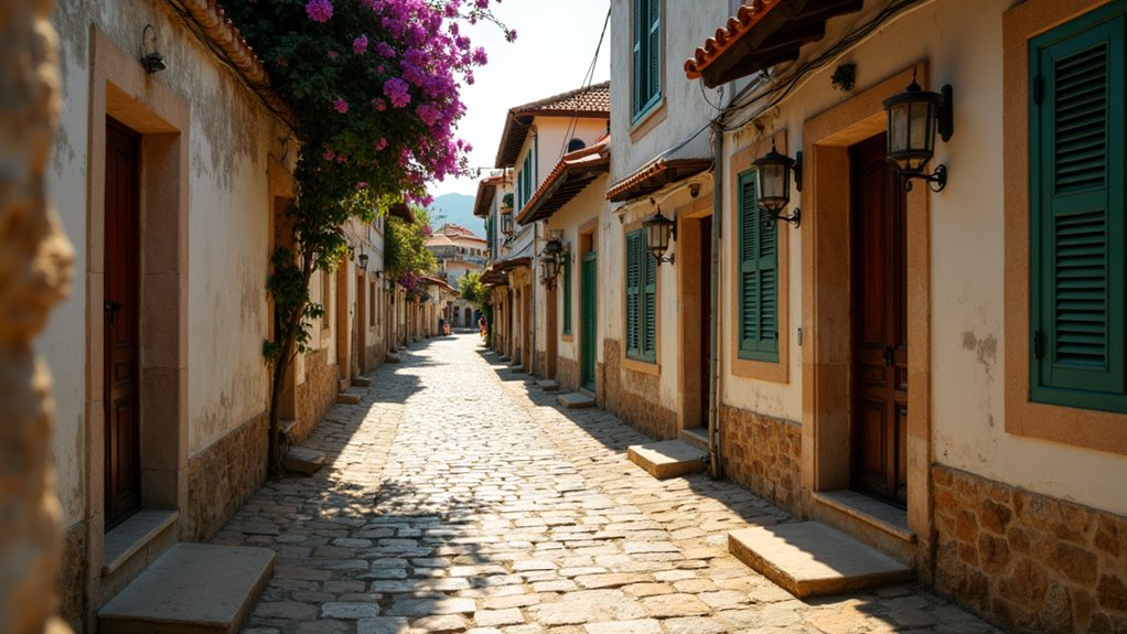 old town cobblestone streets
