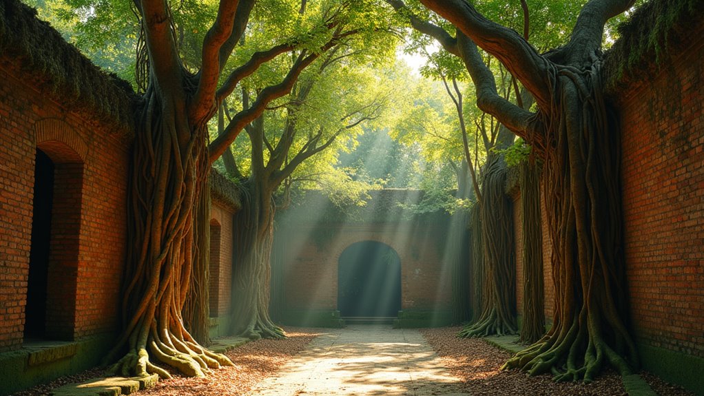 overgrown warehouse botanical maze