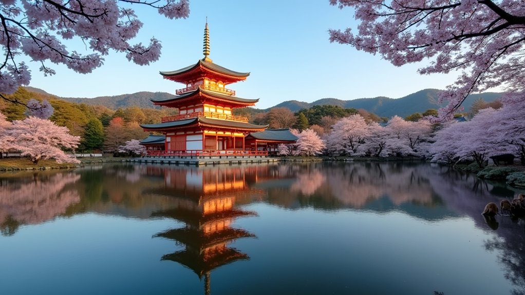 pagoda reflection at sarusawa