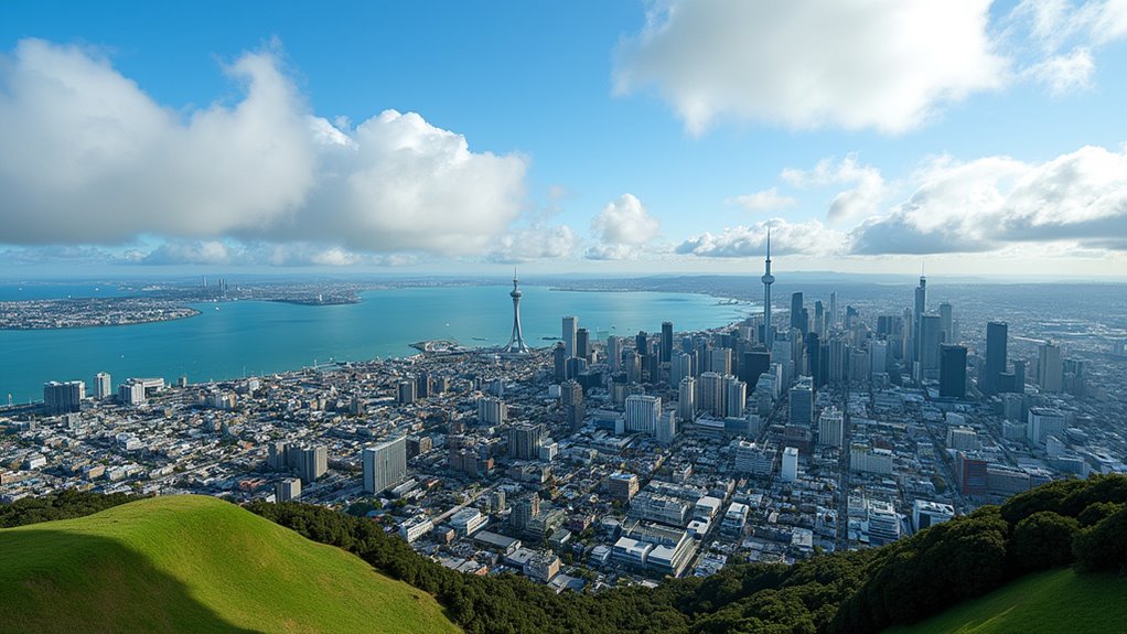 panoramic auckland sky views