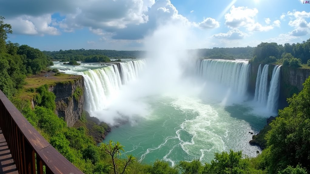 panoramic iguazu waterfall views