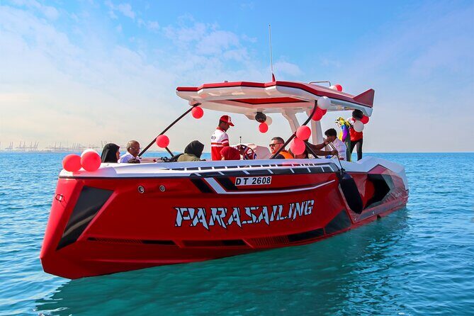 Parasailing in Dubai with Palm Jumeirah and JBR Beach views - Frequently Asked Questions
