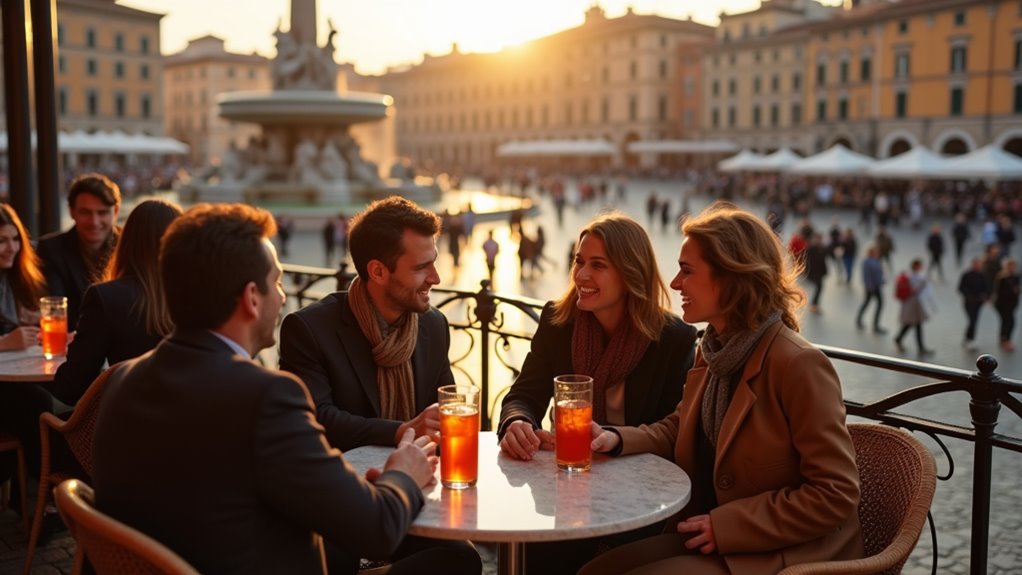 people watching at piazza navona