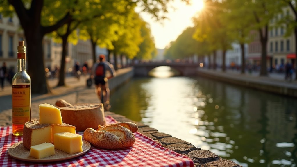 picnic by canal saint martin