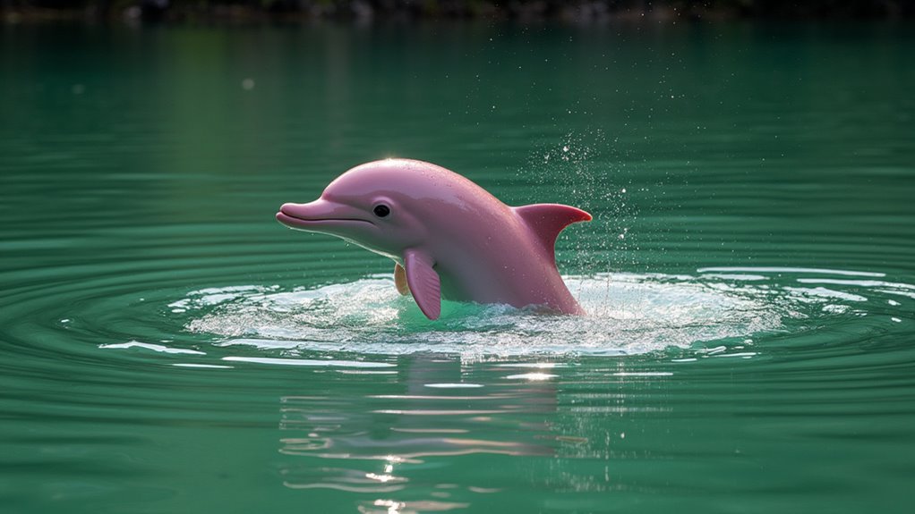 pink dolphins in janauaca