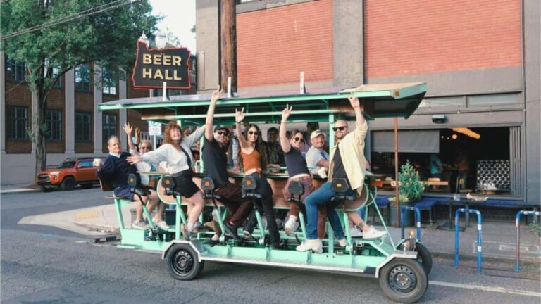 Portland: Private or Shared Party Bike Pub Crawl - The Party Bike: Moving and Grooving