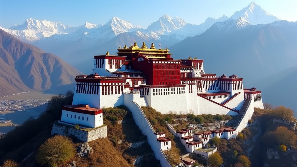 potala palace rooftop vistas