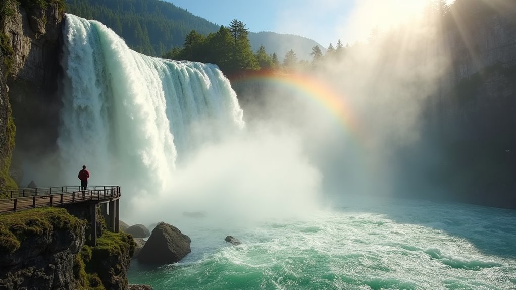 powerful waterfalls with viewing options