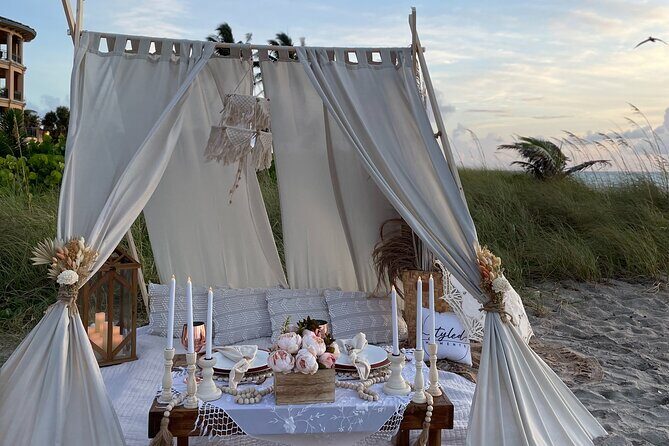 Premiere Luxury Sunrise Picnic in Hollywood Beach with Tented Oasis and more. - The Details That Make It Special