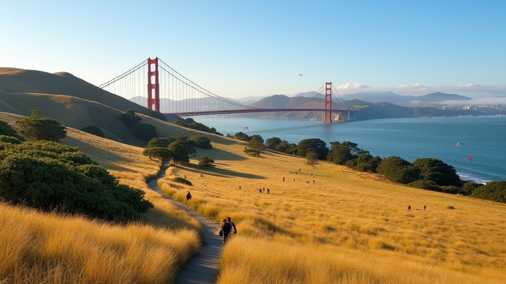 presidio hiking trails and vistas