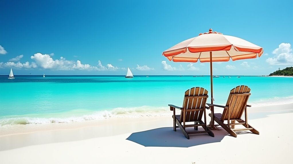 pristine sugar white beaches