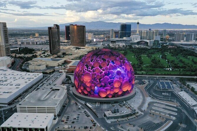 Private 1.5 Hour Sphere Las Vegas Guided Tour in an EVR car - Practical Details