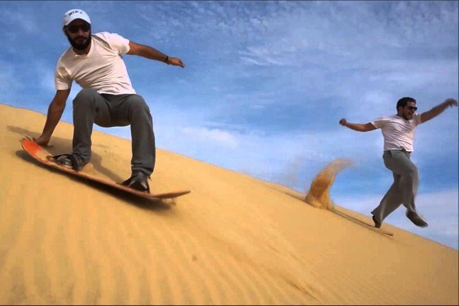 Private Desert Sandboarding Camel riding tour - Dune Bashing: The Heart-Pumping Thrill