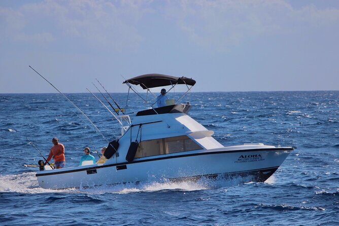 Private fishing charter Bertram 31ft 6 pax max if you don't fish you don't pay - Authentic Customer Experiences