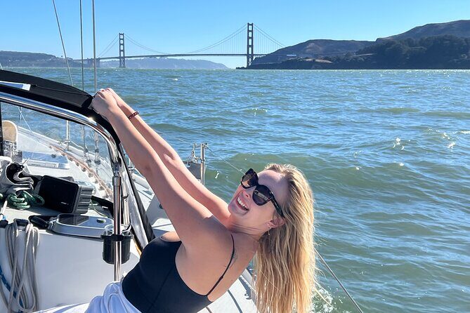 Private Sailboat Charter on San Francisco Bay - Heading West: Under the Golden Gate Bridge