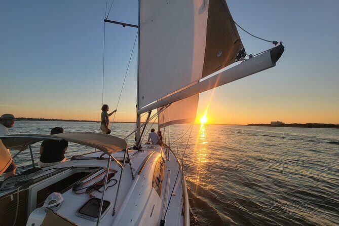 Private Sunset Sail BYOB Dolphin/History Tours on 43ft Mystique - Wildlife Watching and Natural Beauty