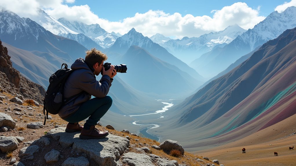 rainbow mountain sunrise trek