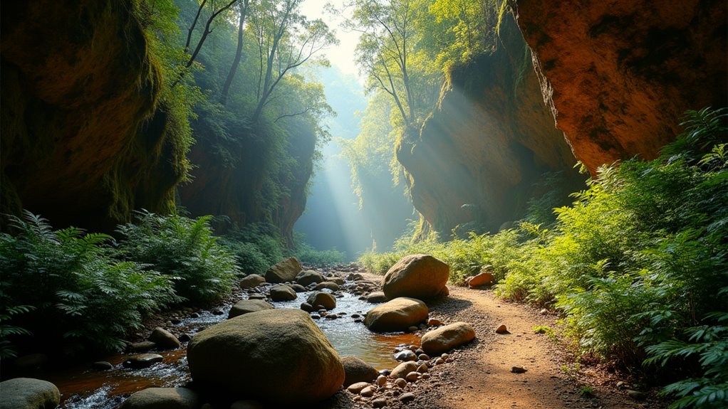 rainforest canyon waterfall adventure