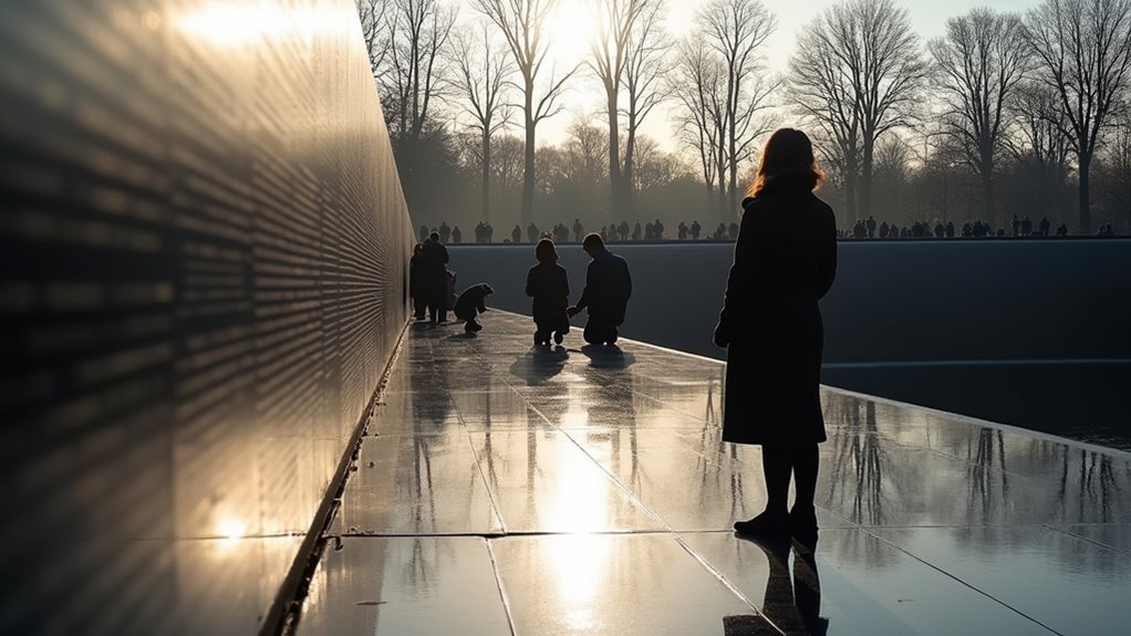 reflective vietnam veterans memorial
