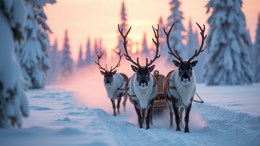 reindeer sledding arctic tradition