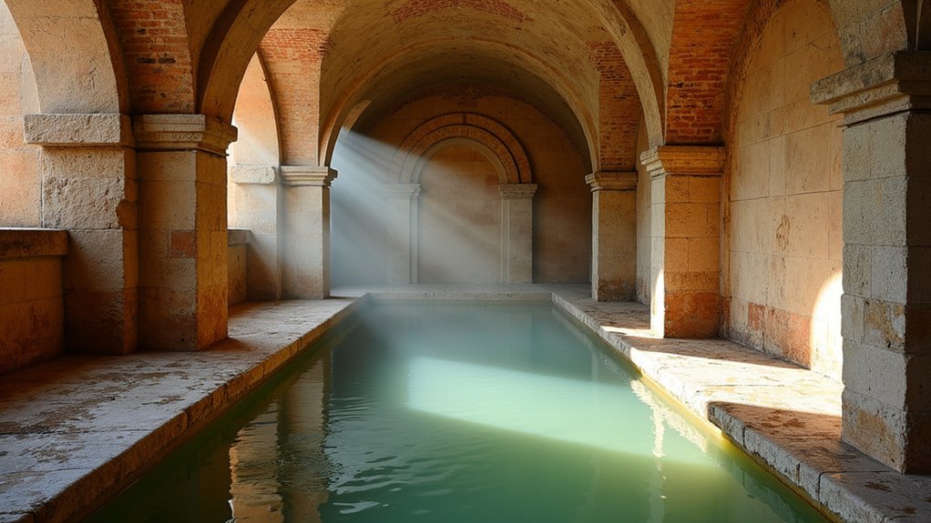 roman baths with hypocaust system