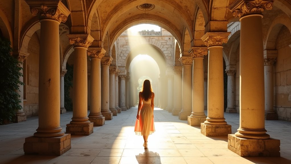 roman palace with living history
