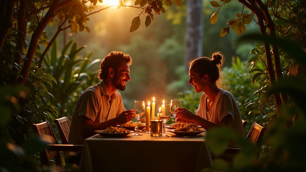 romantic outdoor heritage dining