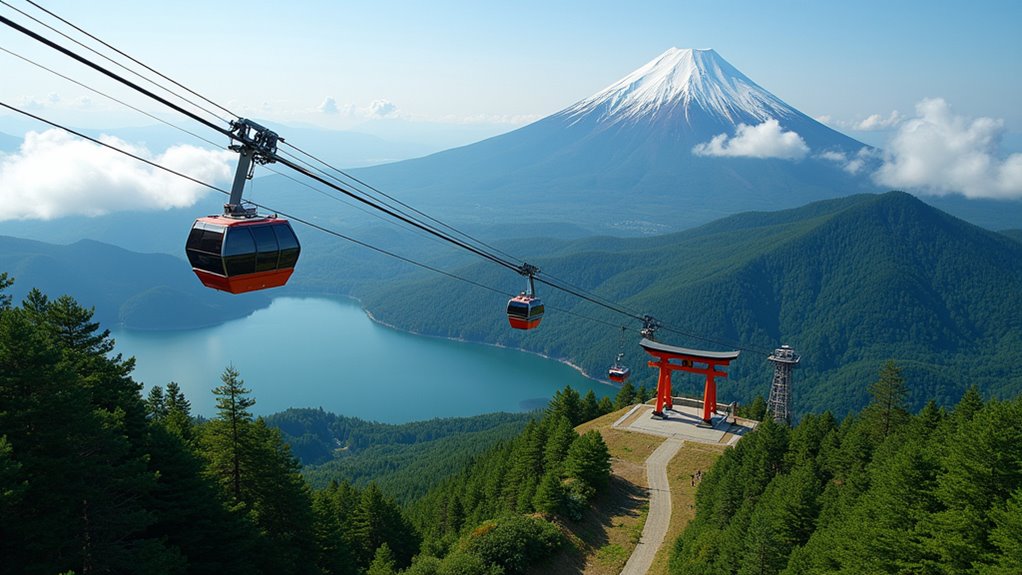 ropeway to summit shrine
