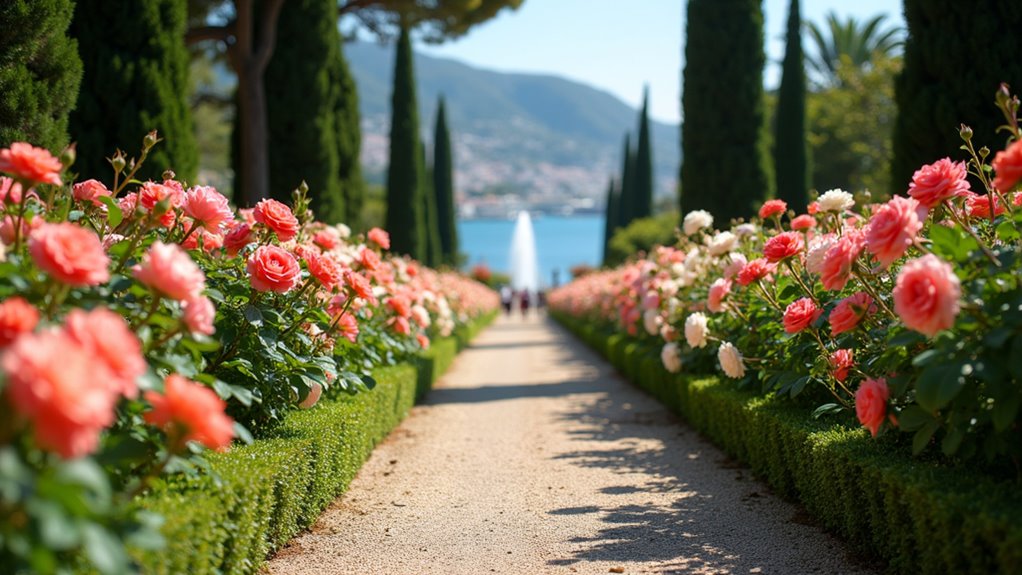 rose garden serenity and beauty
