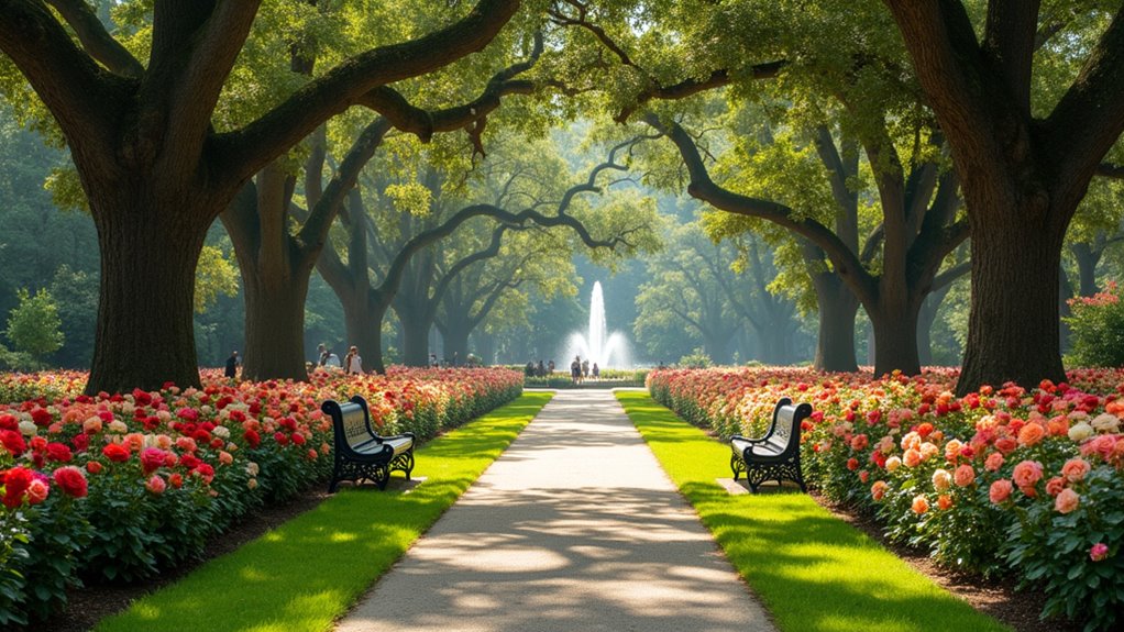 rose garden with 3 500 plants