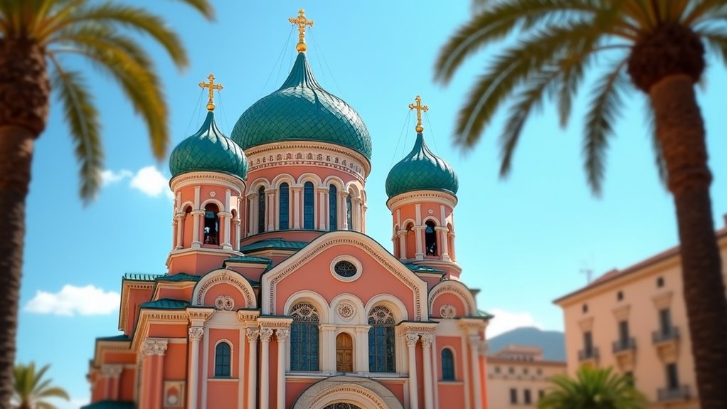 russian orthodox cathedral domes iconostasis