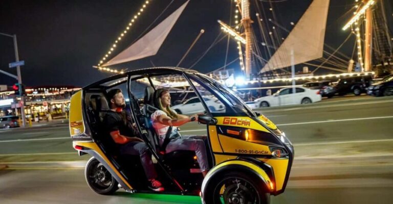 San Diego: Coronado Island Electric GoCar Night Tour - Exploring the Gaslamp Quarter: San Diego’s vibrant heartbeat at night