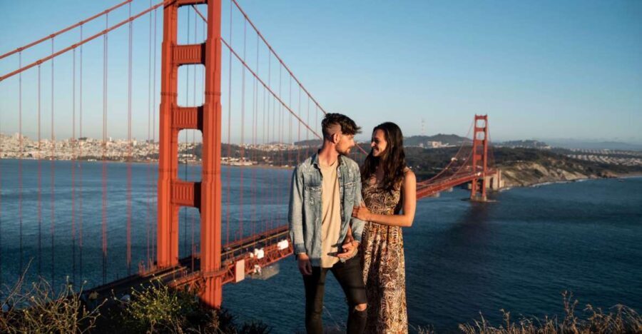 San Francisco: Professional photoshoot at Golden Gate Bridge
