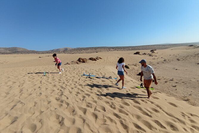 Sandboarding adventure and painted village 1/2 day from Agadir or Taghazout - Transportation, Duration, and Group Size