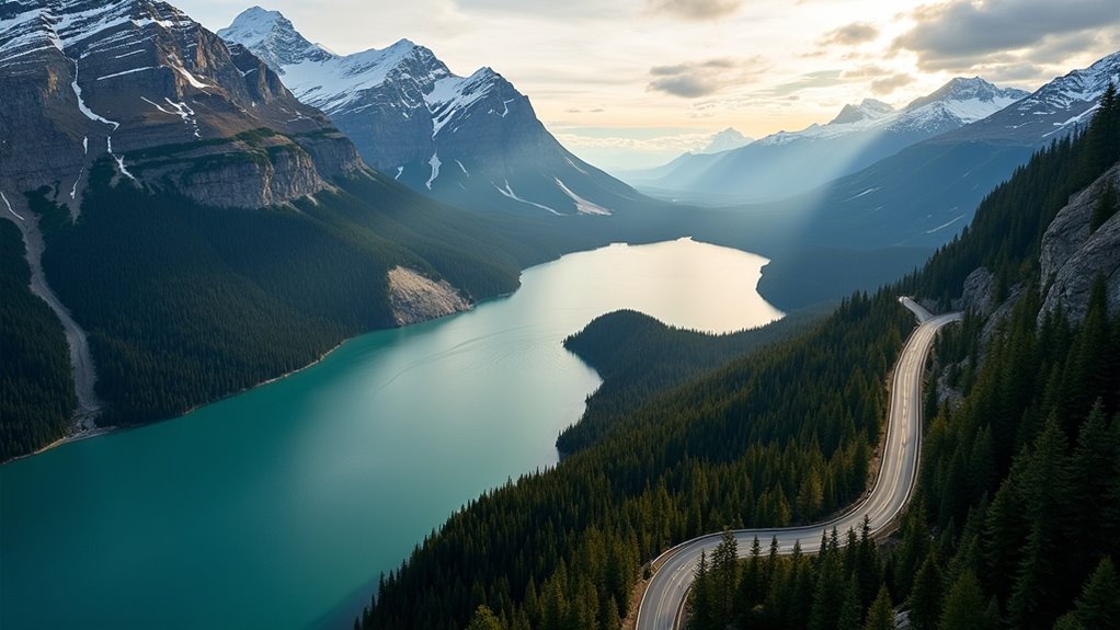 scenic coastal mountain drive