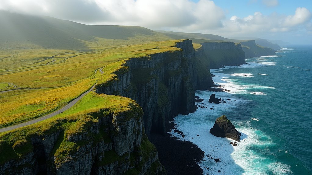 scenic coastal mountain drive