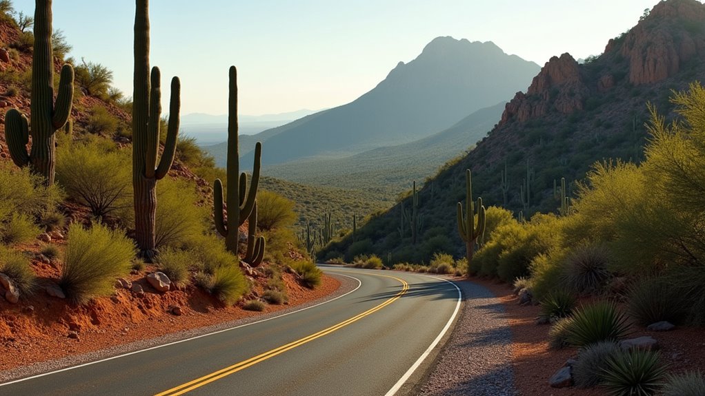scenic drive from desert
