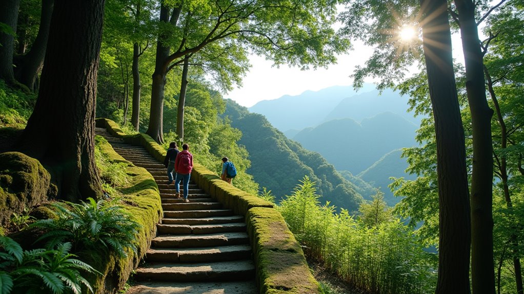scenic forest hiking trail