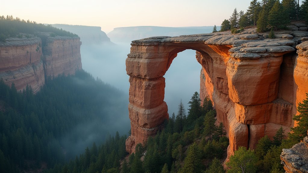 scenic hike to sandstone arch