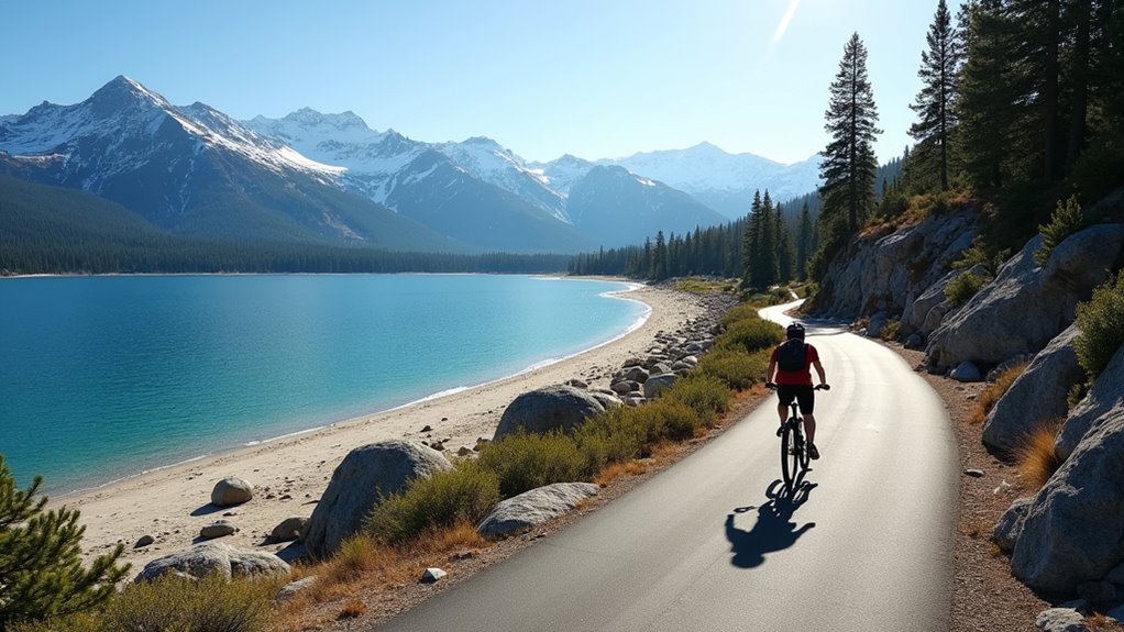 scenic lakeside trail access