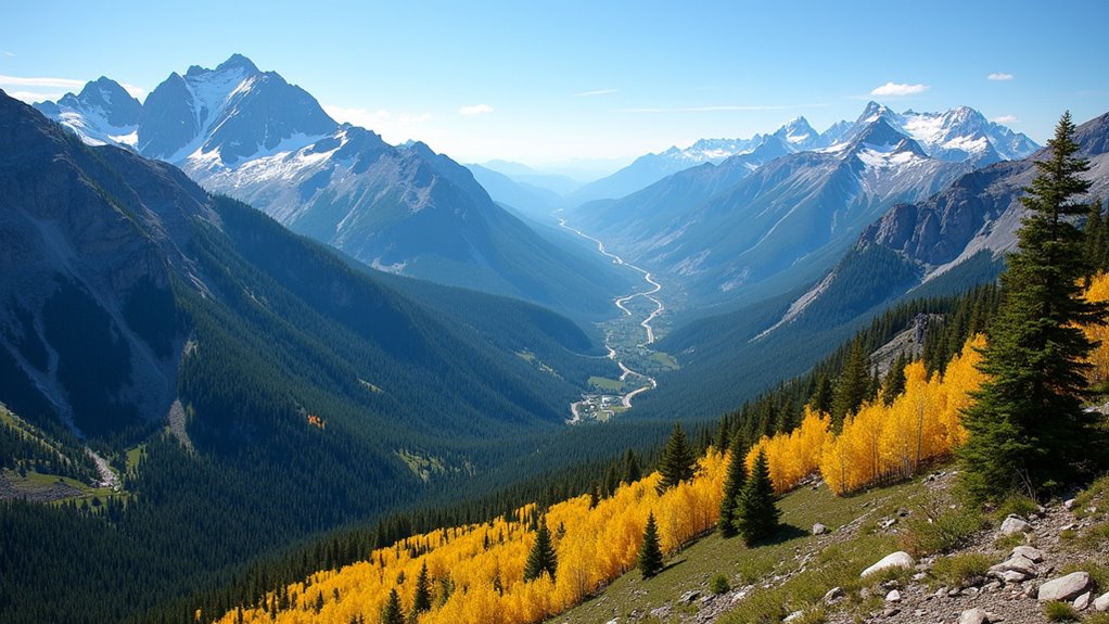 scenic mountain pass drive