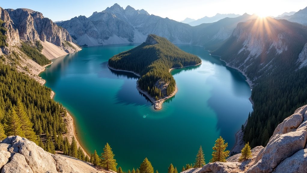 scenic panoramic mountain overlook
