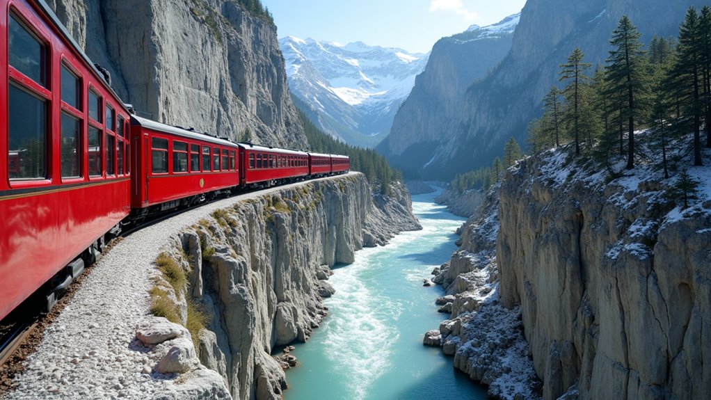 scenic rhine gorge train