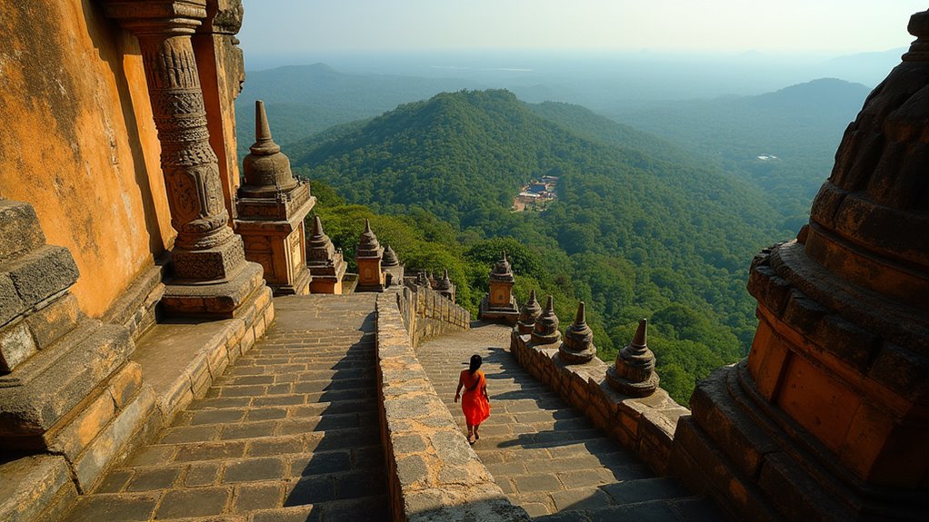 secluded ancient cave temple