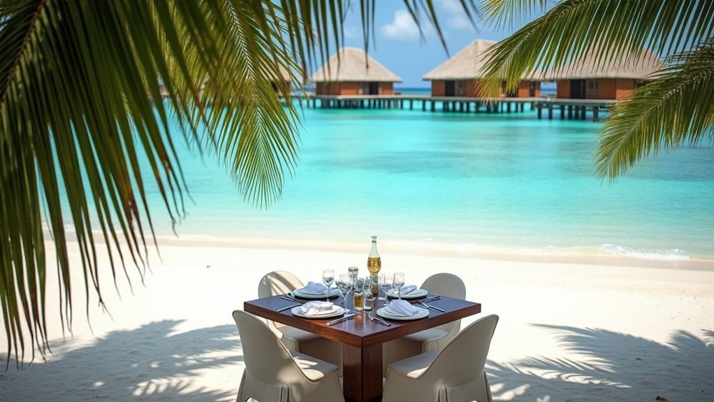 secluded beachside gourmet dining