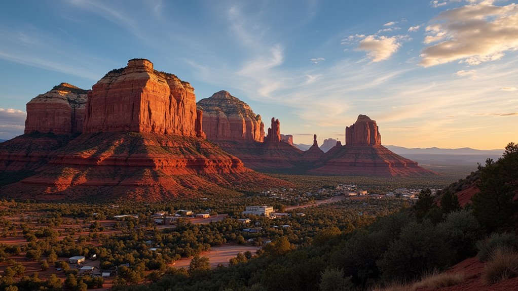 sedona sunset panoramic overlook