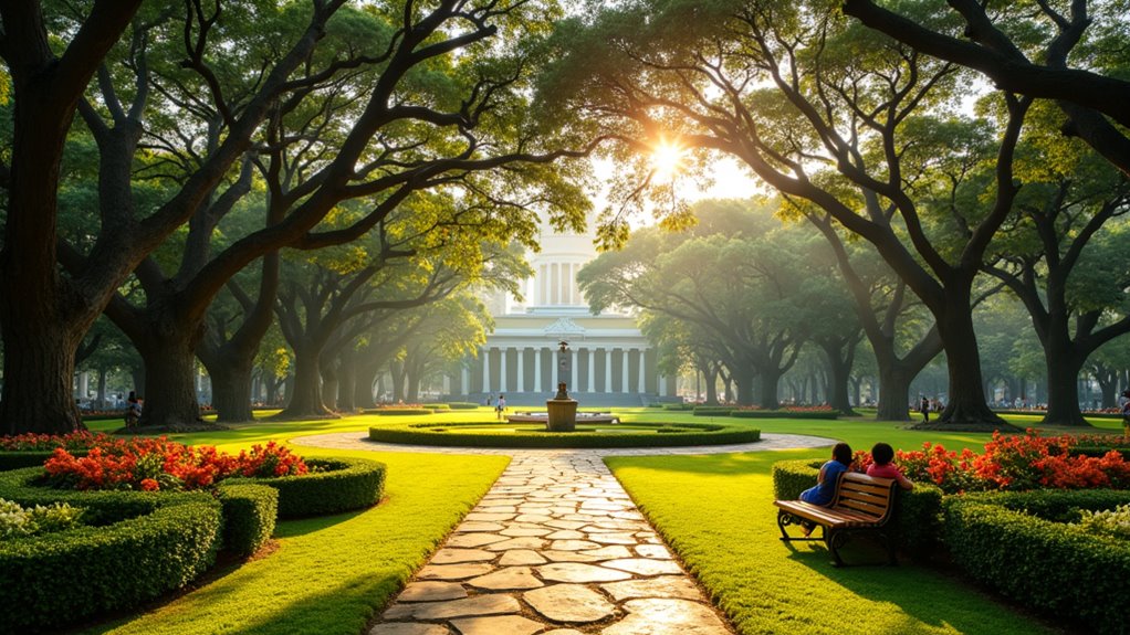 serene gardens historic monuments