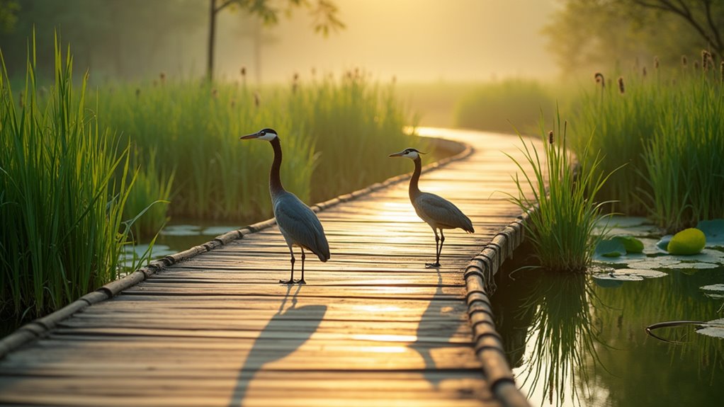 serene wetland boat tours