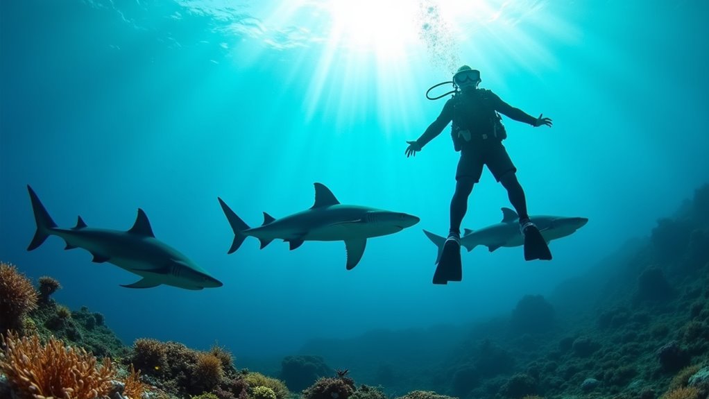 shark diving in beqa