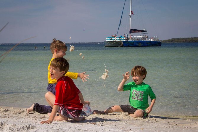 Shell Island Snorkel and Dolphin Catamaran Cruise with Island Time - Equipment and Inclusions